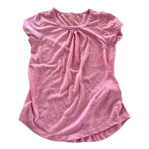Viggos Pink Burnout Short Sleeve T-Shirt - Girls Large